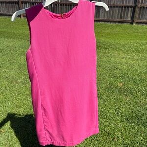 Vince hot pink sleeveless sheath dress in size 4 FUC minor staining